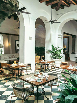 Restaurant at the Amarla Hotel Cartagena